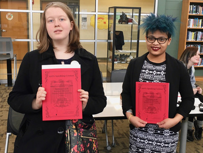 Nicolet German students competed in the WI-AATG Regional Pronunciation contest